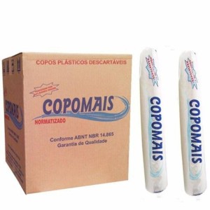 CAIXA DE COPO COPOMAIS 200 ML  C/2500 - ABNT  2012 TRANSPARENTE